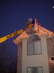 Haulotte Biljax 3632t trailer mounted telecoping boom lift for christmas decorating
