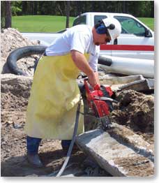 Robinsons Ace Rents Concrete Cutting Chainsaws