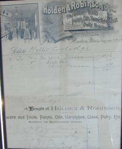 Hardware invoices from the 1880's